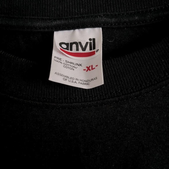 VTG LBC Style West Coast Choppers Black Red T Shirt Double Sided Graphic Y2K XL - Picture 5 of 10